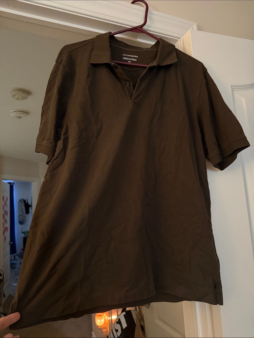 5/$25 Denver Hayes Men's Polo Shirt in Brown